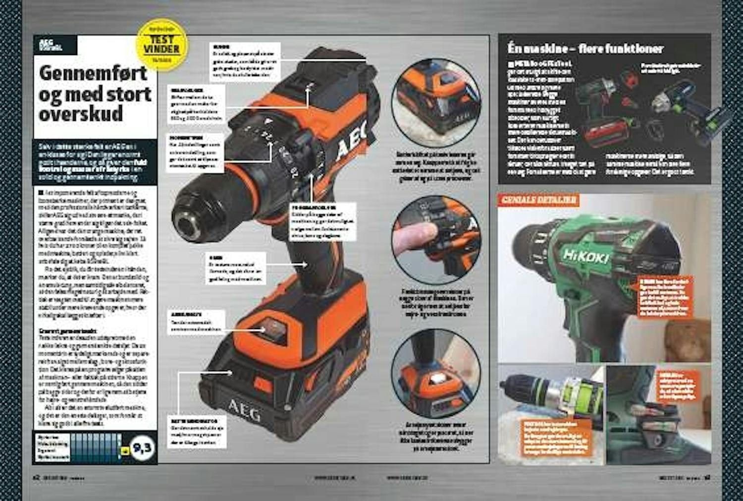 Boremaskine test Skruemaskine test